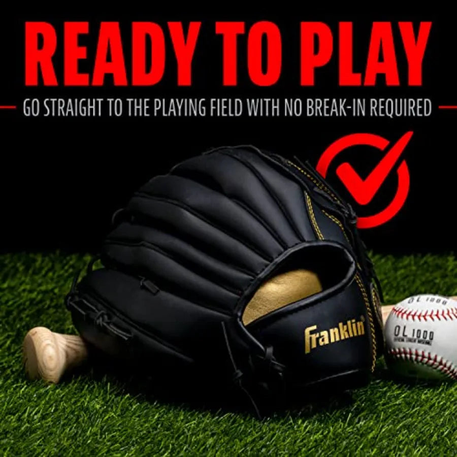 Field Master Baseball + Softball Glove - Field Master Adult + Youth Baseball + Softball Mitt - Men's + Women's Gloves