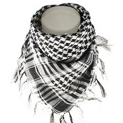 Fashion Military Fashion Lightweight Army Plaid Scarf Unisex Tactical Arab Scarf To Keep Warm