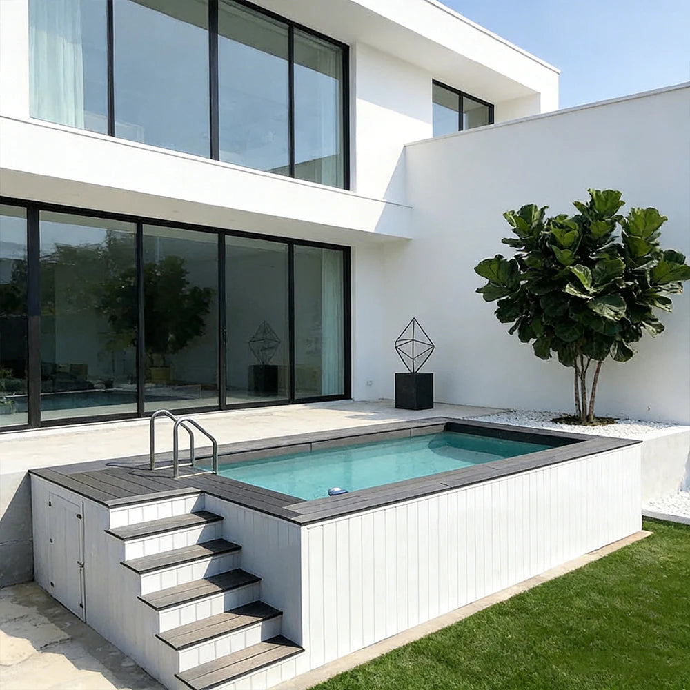 In The Swim Pool Supplies Fiberglass Swimming Pool Outdoor Above Ground Pools Swimming Outdoor 5 Feet Deep Sea Pool