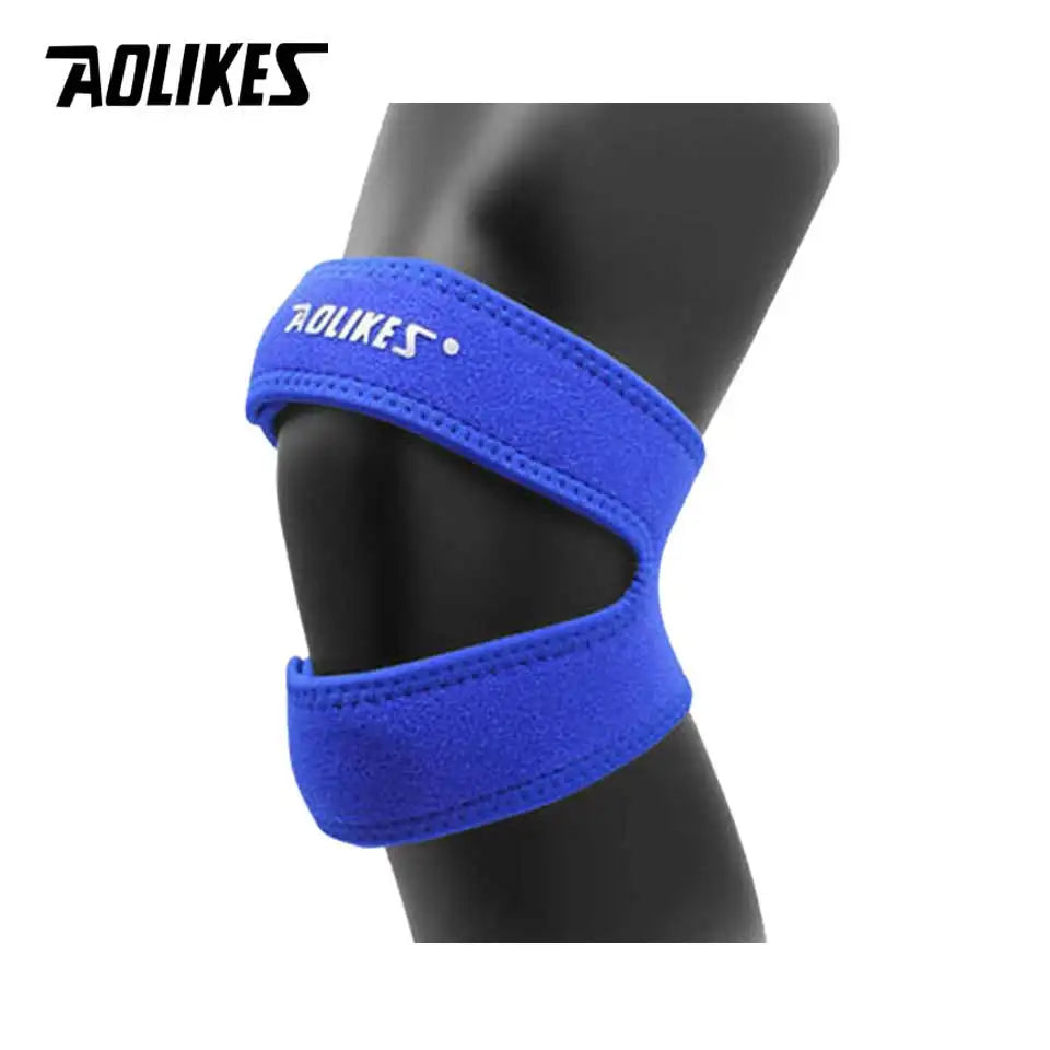 AOLIKES 1PCS Dual Patella Knee Straps,Knee Brace Patella Stabilizer for Knee Pain Relief Running Tennis Arthritis Tendonitis