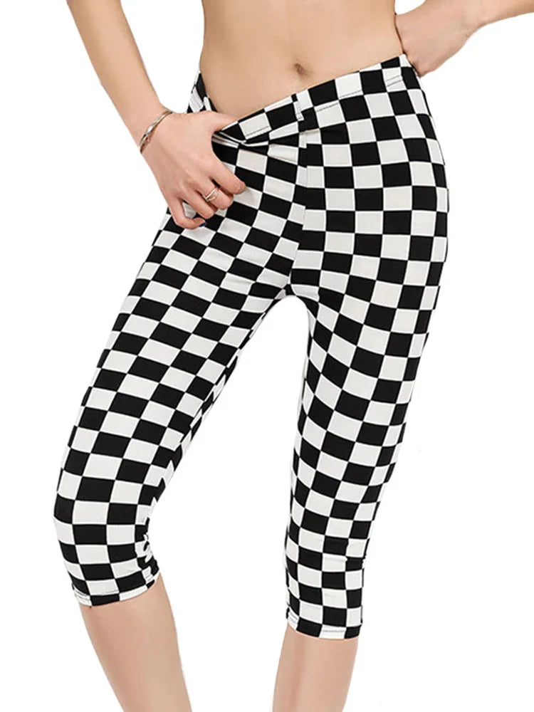 CUHAKCI Fitness Leggins Polyester Capris Workout Trousers Camouflage Printed Leggings Sexy Women Lady Army Green High Elastic