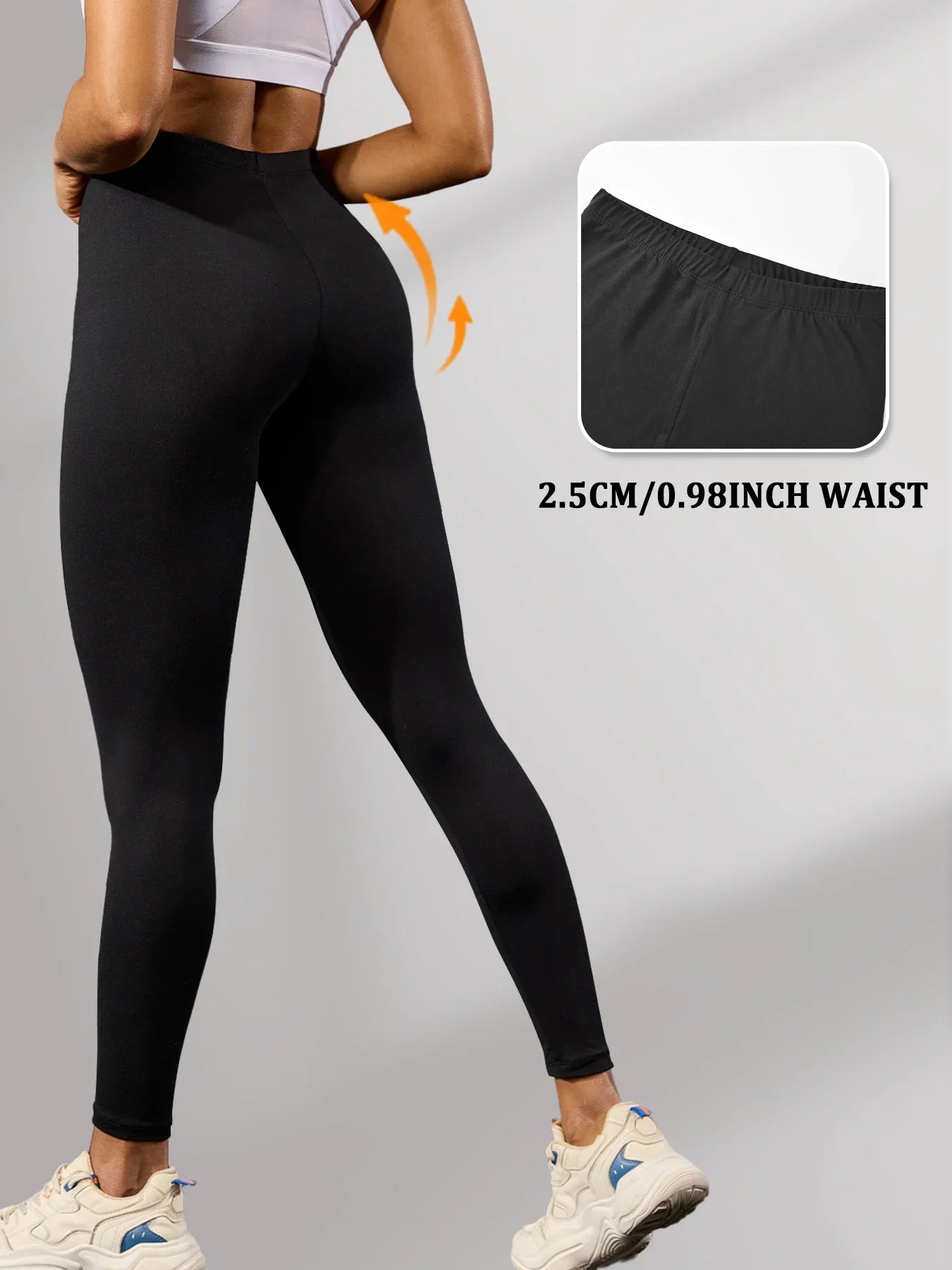 5 Pack Women's Super Soft Leggings High Elasticity No See Through Workout Yoga Running Athletic Push Up Gym Fitness Leggings