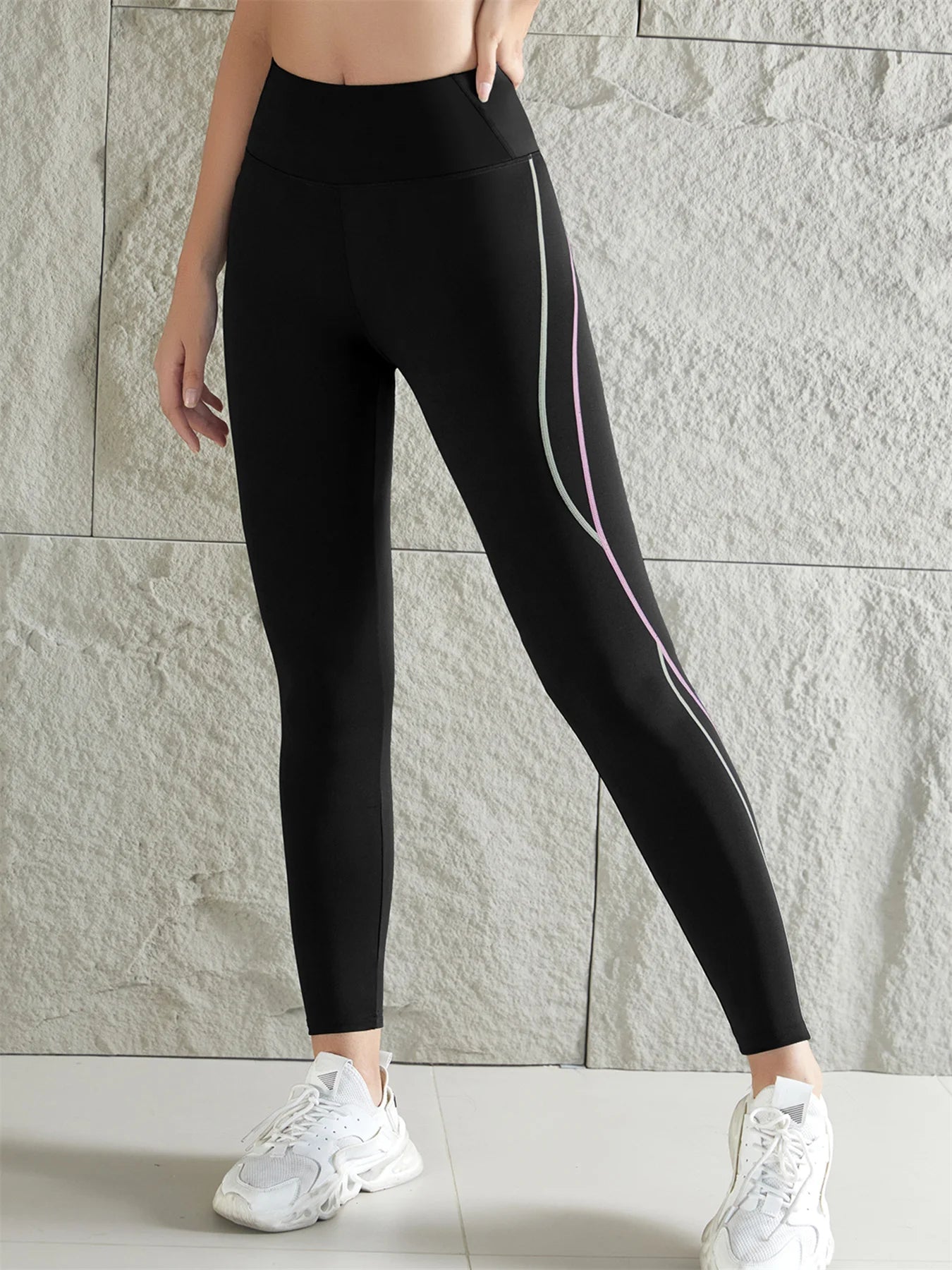 Side Line Yoga Pants Leggings Tummy Control Workout Leggings High Waist For Women Gym Activewear Push Up Pants