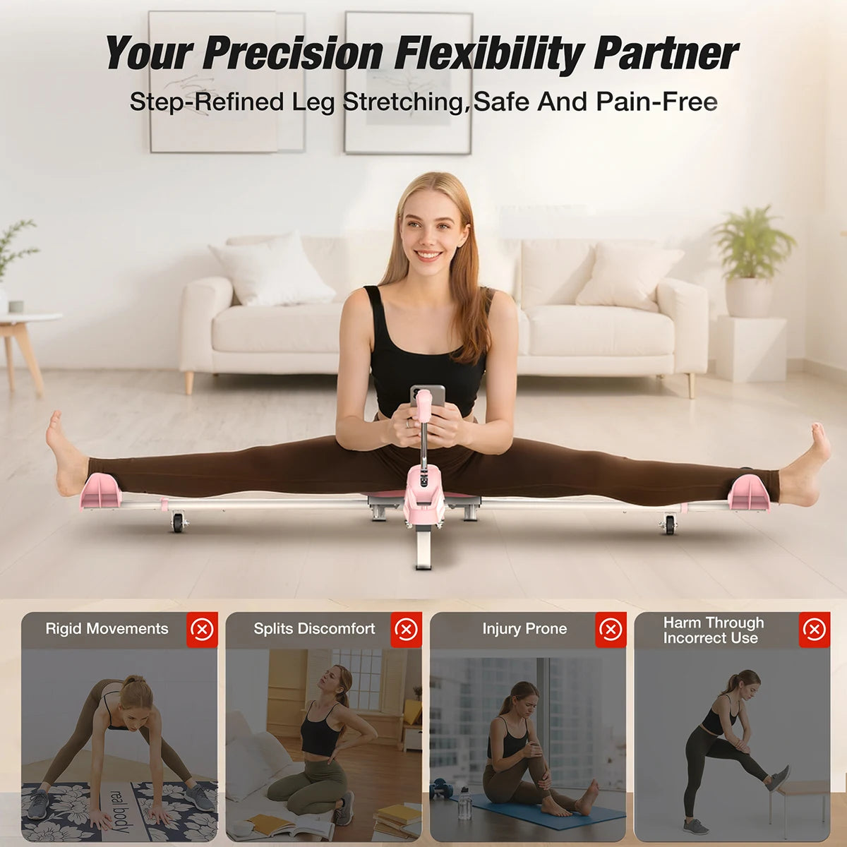 One-legged Horse Trainer Leg Stretcher Flexibility Fitness Yoga Stretching Extension Sports Equip Leg Extension Training Machine