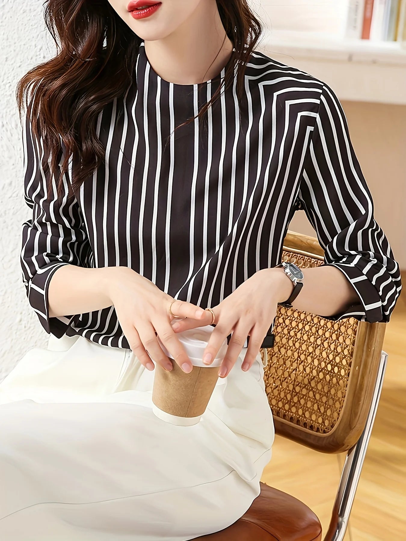 Fashion elegant Women Blouses New Spring office ladies bottoming shirts Blusas Mujer Long Sleeve Tops