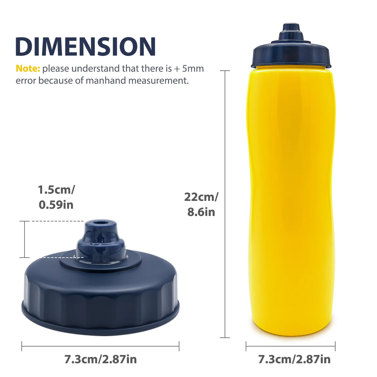 Ice Hockey Water Bottle 950ML Hockey Equipment Hockey Sports Bottle BPA Free Football Lacrosse Bottles Sports Gear