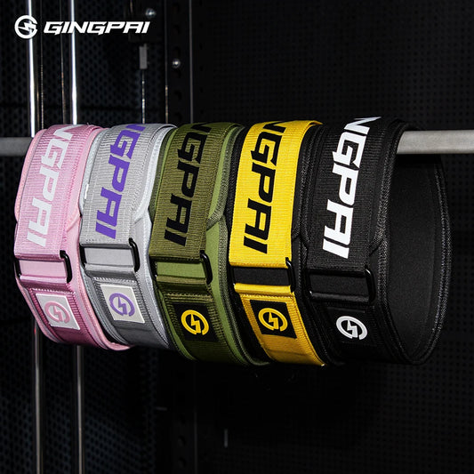 1Pcs Gym Weightlifting Belt Adjustable Waist Back Support Squat Dumbbell Barbell Deadlifts Training Fitness Black Pink Grey