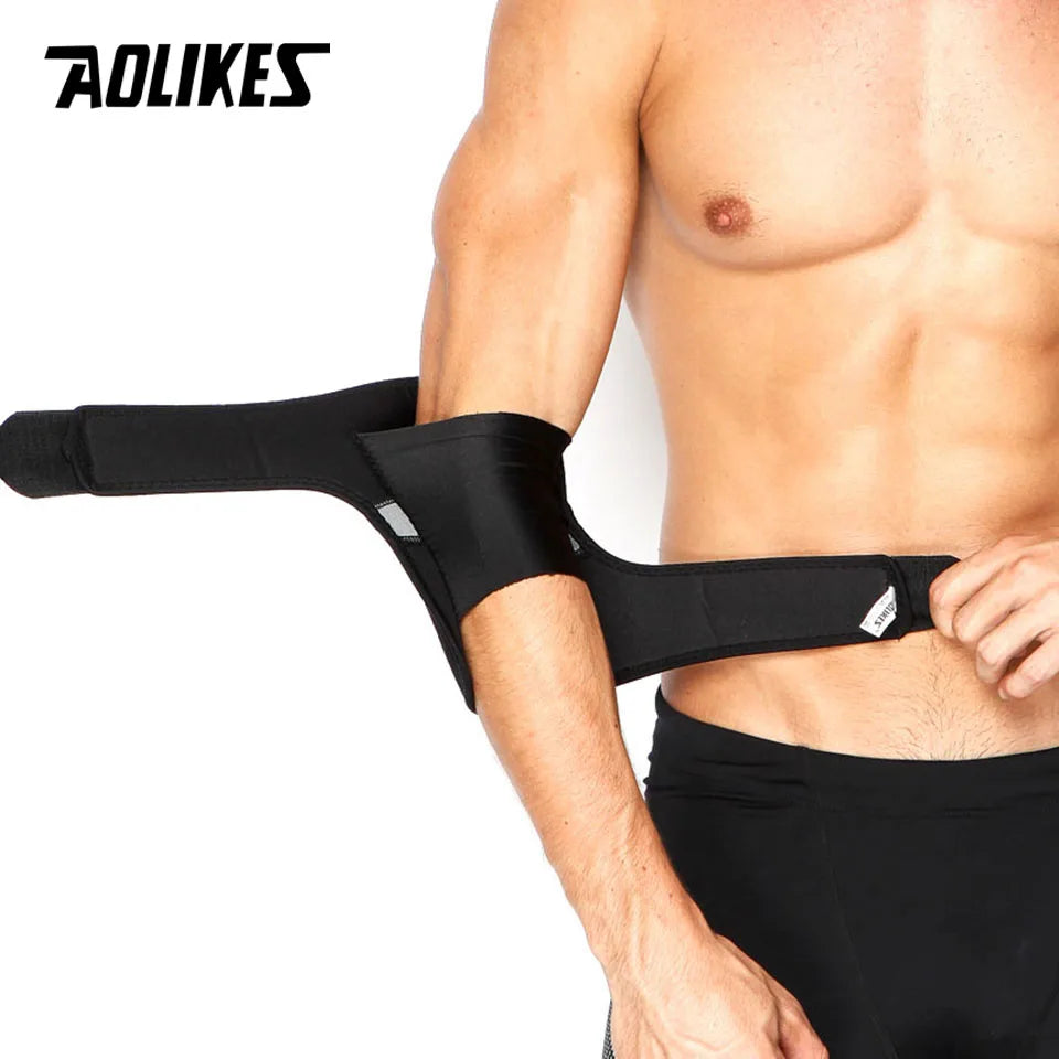 AOLIKES 1PCS Elbow Brace, Reversible Support Wrap for Joint, Arthritis Pain Relief, Tendonitis, Sports Injury Recovery
