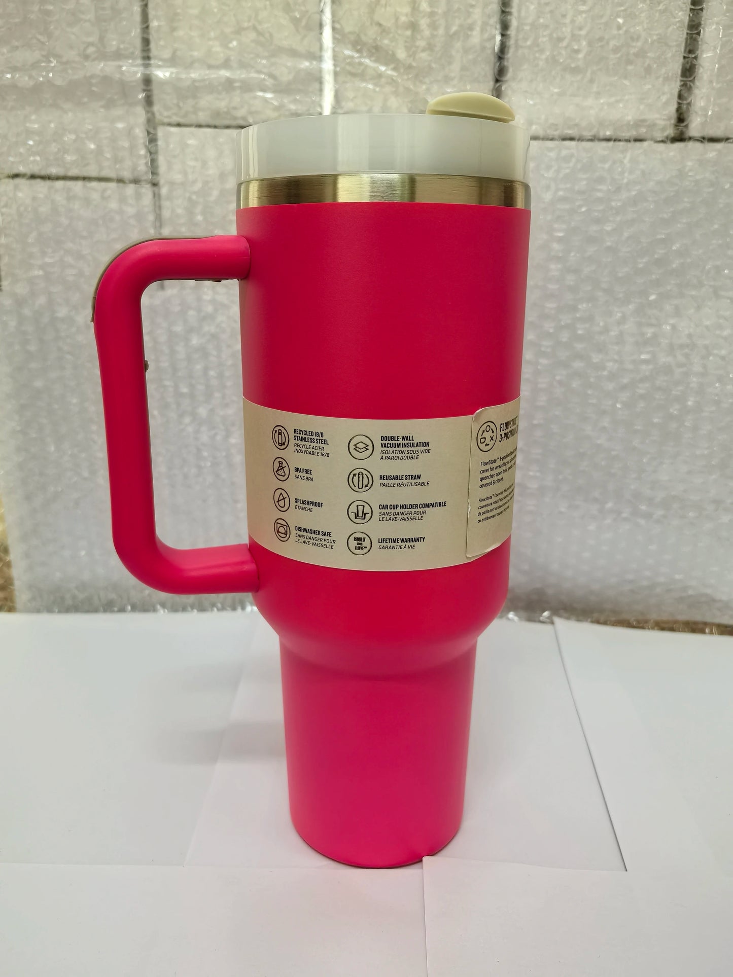 New 2nd generation 40oz handle cup double-layer stainless steel thermal insulation and cold insulation car cup Bingba cup,