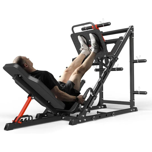GMWD Leg Press Machine, LP05 45 Degree Leg Press with Roller Bearing, Professional Lower Body Special Machine