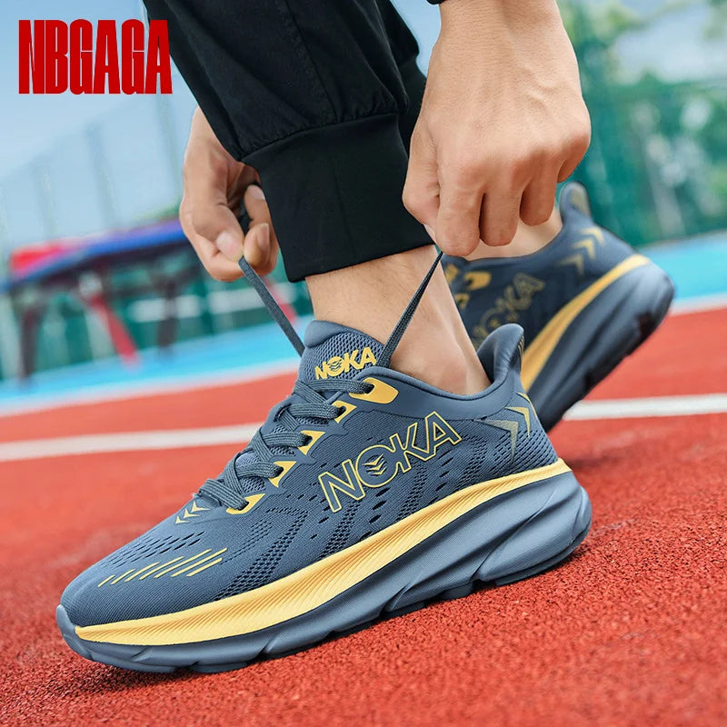 Men's Casual Sneakers Breathable Mesh Athletic Lightweight Comfortable Running Shoes Cushioning Non-Slip Outdoor Walking Shoes