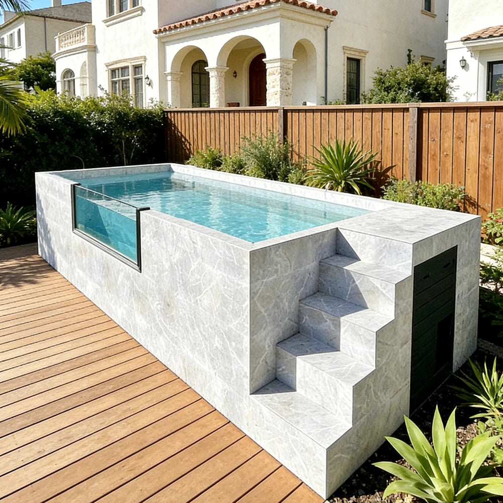 In The Swim Pool Supplies Fiberglass Swimming Pool Outdoor Above Ground Pools Swimming Outdoor 5 Feet Deep Sea Pool
