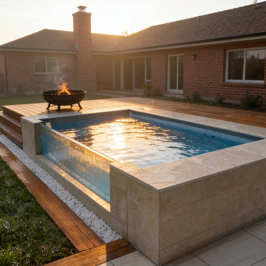 In The Swim Pool Supplies Fiberglass Swimming Pool Outdoor Above Ground Pools Swimming Outdoor 5 Feet Deep Sea Pool