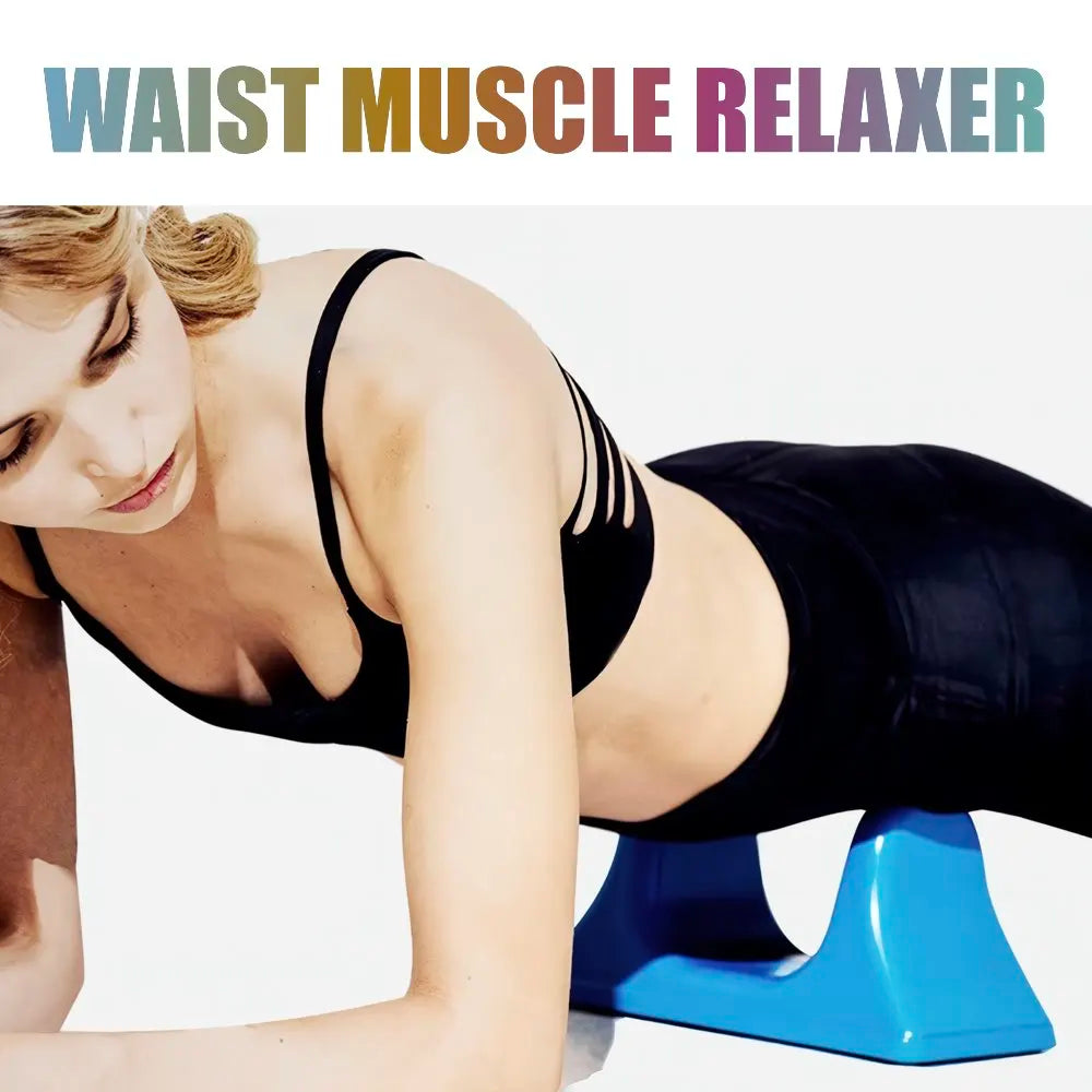 Deep Tissue Waist Muscle Relaxer Massager for Hip, Back and Psoas Training, Body Stretching with Ergonomic Design