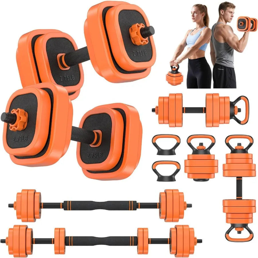 Adjustable Dumbbells Set 45 65 85 lbs Free Weight Set with Connector for Home Gym Workout 4in1 Dumbbells Set with Quick Adjust