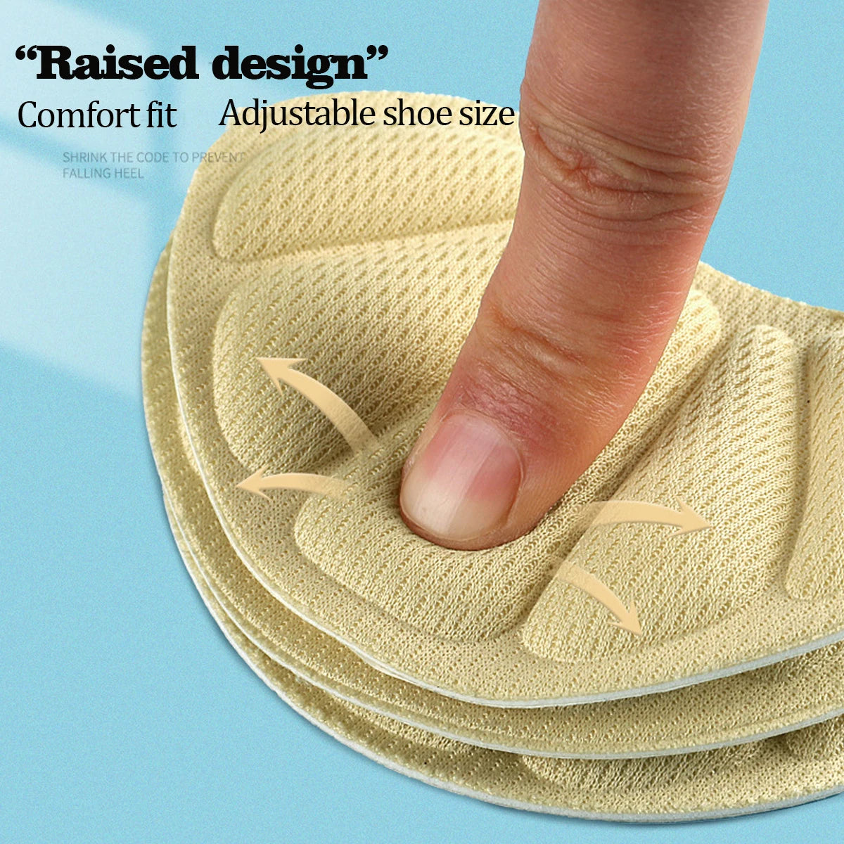 4 PCS Heel Insoles Patch of Heel Pads Relieve pain for Too Large Shoes, Heel Cushion Inserts, Heel Pads,Self-Adhesive Heel Grips