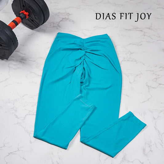 DIAS FIT JOY Women's Yoga Pants Back V-Waist Buttocks Lifting Pants High Waist Sports and Fitness Pants Sports Pants