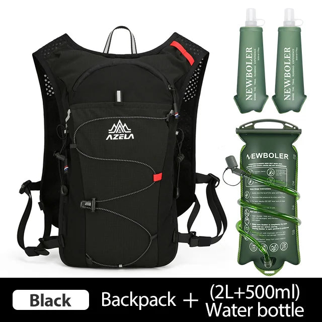 NEWBOLER Breathable Hydration Vest Trail Running Backpacks Lightweight Cycling Run Jogging Marathon Backpack Riding Climbing Bag