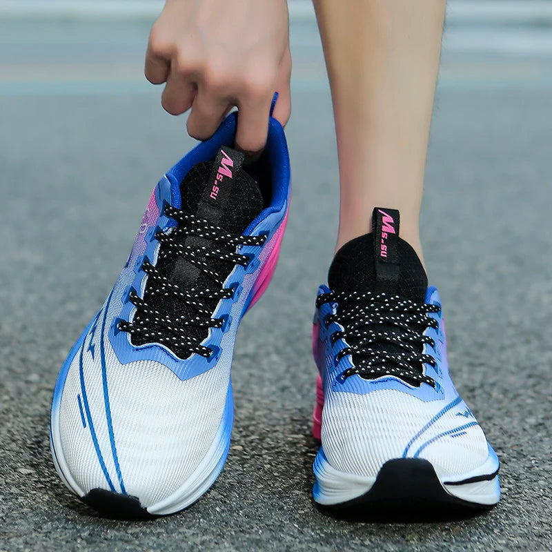 Running Shoes Men Lightweight Comfortable Sports Shoes Men Thick-soled Lace-up Air Mesh Breathable Casual Sports Shoes Men