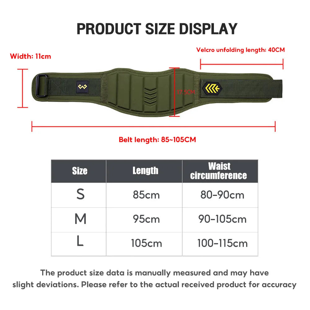 1PC Widened Waist Belt Barbell Protector Powerlifting Strength Training Gym Fitness Weightlifting Lightweight EVA Belts for Back