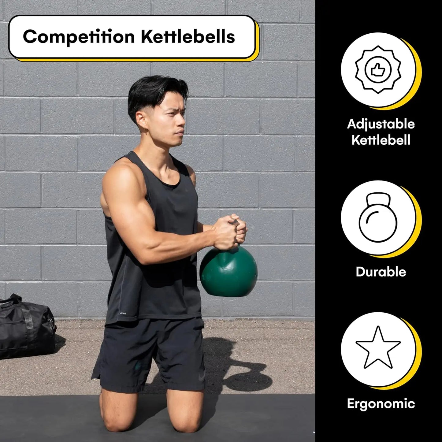 Competition Kettlebells Weight (35mm handle) 8-34 KG | Hand weights Workout Gym Equipment & Strength training sets for Women & M