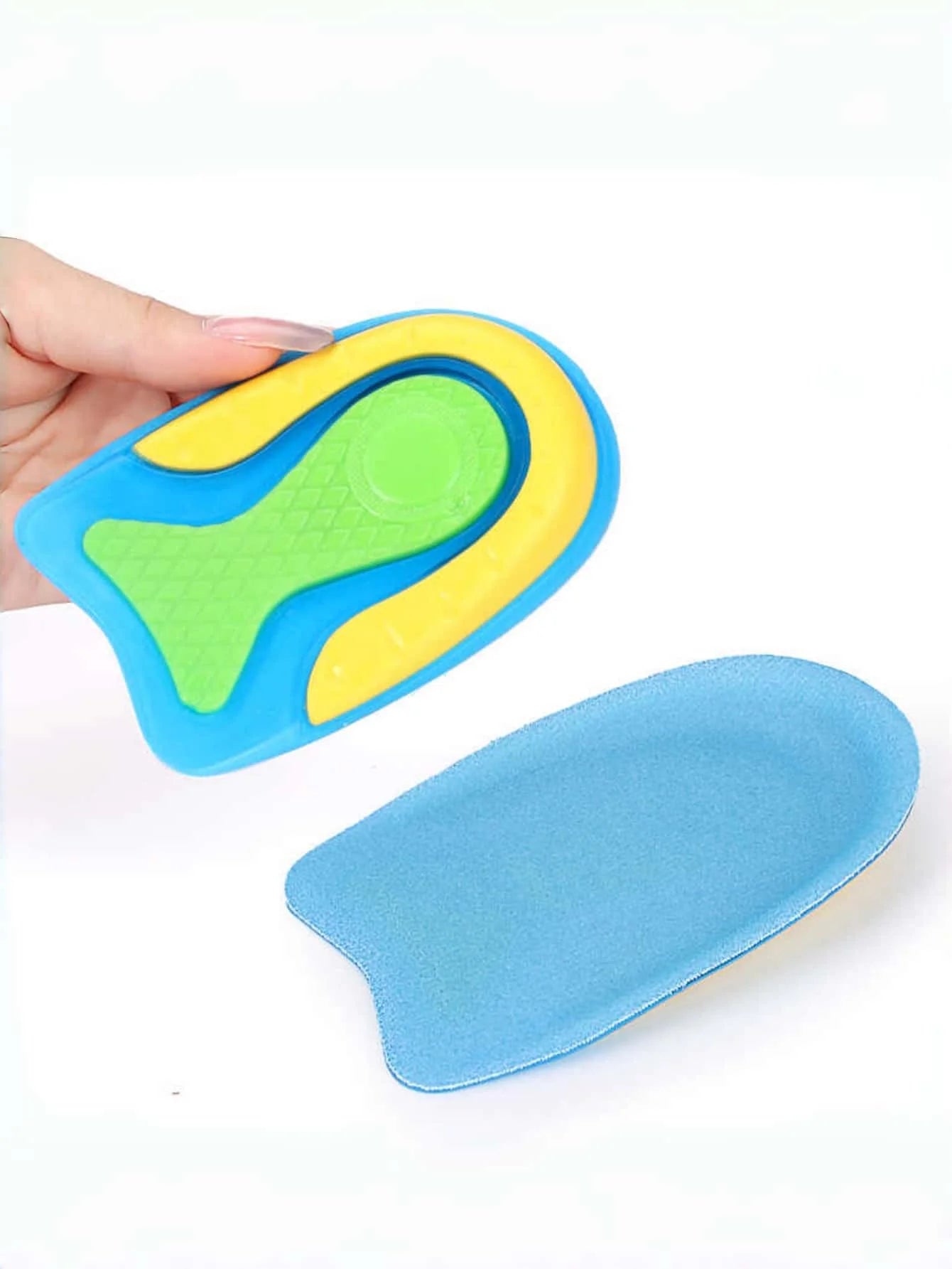 1 Pair Heel Pain Relief Cushion Pad with Pu Gel Heel Cup for Anti-Spurs, Shock-Absorbing Insole for Sports Shoes