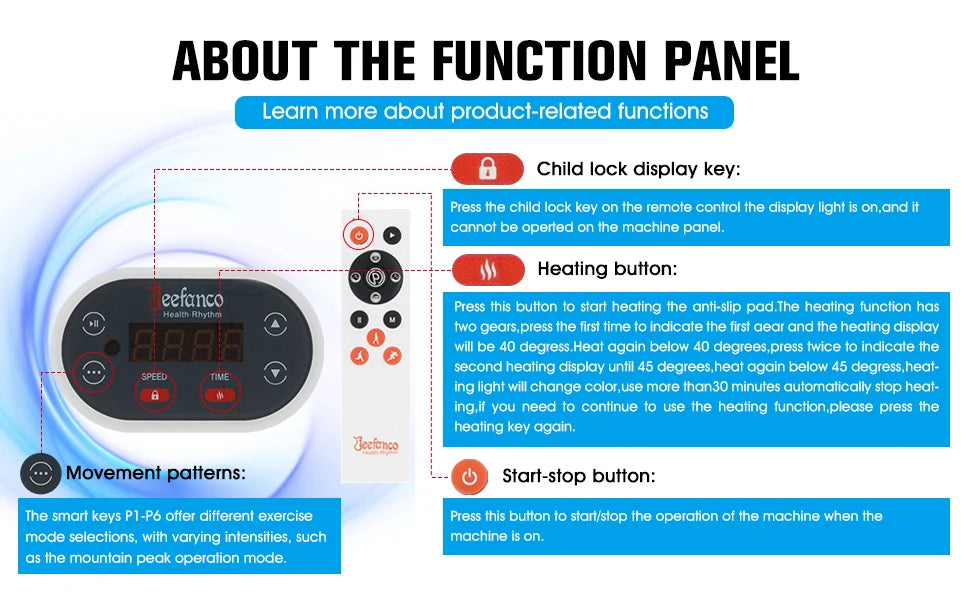 Vertical Vibration Plate Seniors & Teens Silicone Surface Magnetic Heating Fitness Home Efficient Resonance Fitness Machine