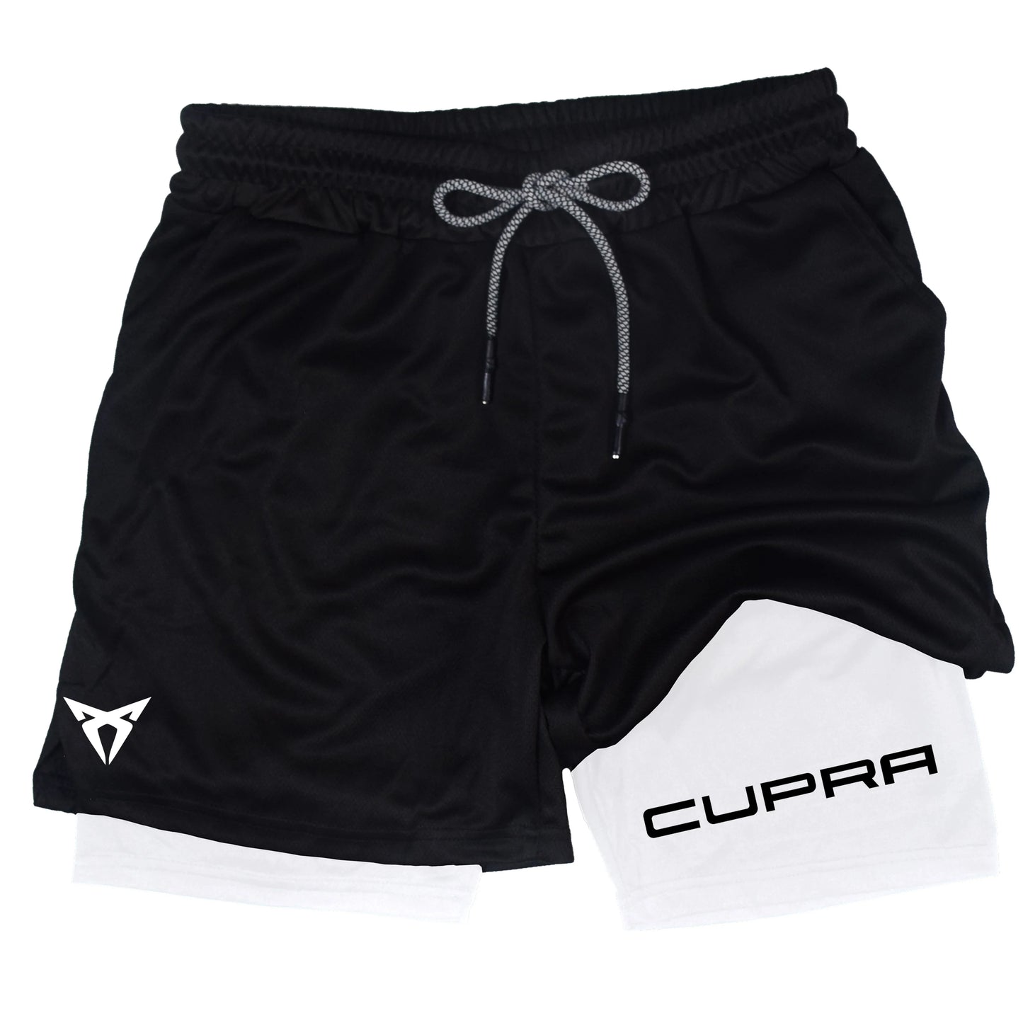 Men's Two-in-one Sports Shorts Breathable Casual Quick-drying Double-layer Shorts Summer Running Sportswear Bottoms M-3XL RL0244