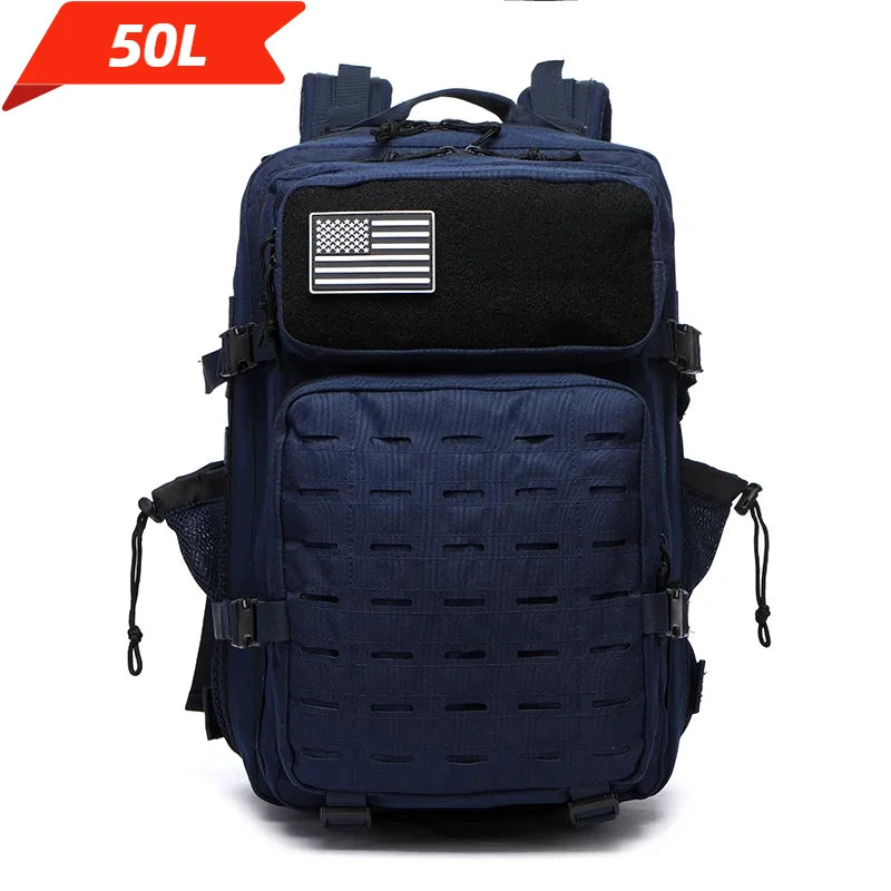 25L/50L Tactical Backpack Bag Hunting MOLLE Backpack GYM For Men EDC Outdoor Hiking Rucksack Witch 2 Bottle Holders