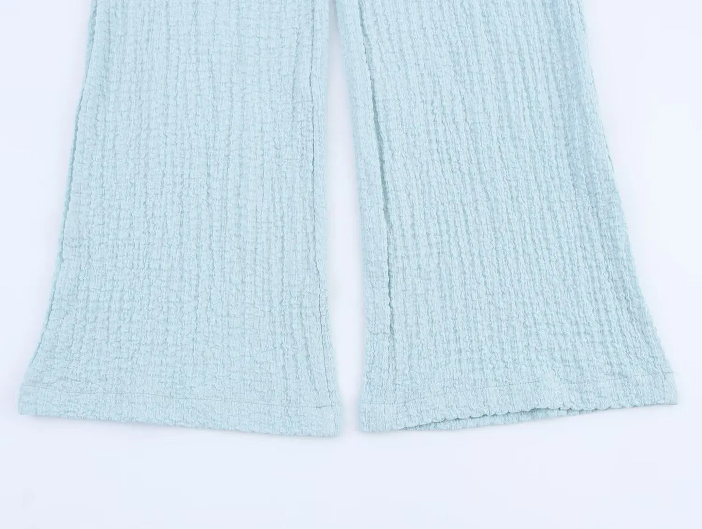 2025 new women's clothing European and American style fashionable and versatile textured straight casual trousers
