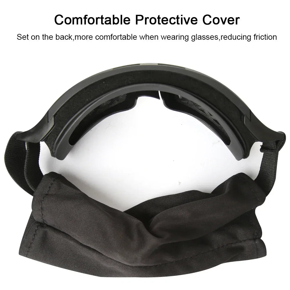 New Airsoft Tactical Goggles 3 Lens Windproof Dustproof Shooting Motocross Motorcycle Mountaineering Glasses CS Safe Protection