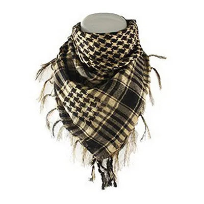 Fashion Military Fashion Lightweight Army Plaid Scarf Unisex Tactical Arab Scarf To Keep Warm