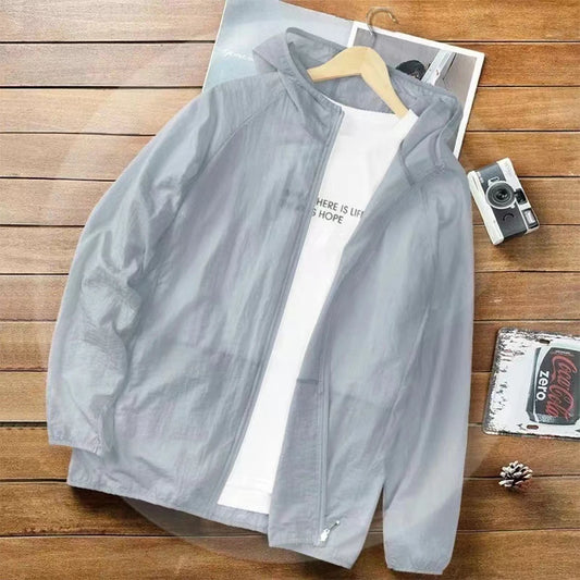 2024 New Women‘s Jacket Outerwear Spring Autumn Hooded Casual Windbreaker Coat Summer Sunscreen Clothing Family Size