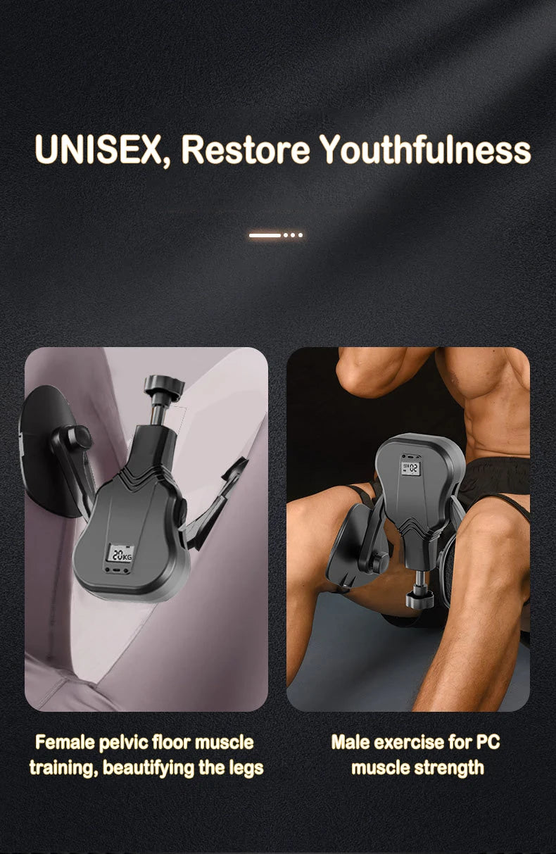 Kegel pelvic floor muscle trainer, with resistance display, adjustable 20-60KG, leg beauty machine, home fitness equipment