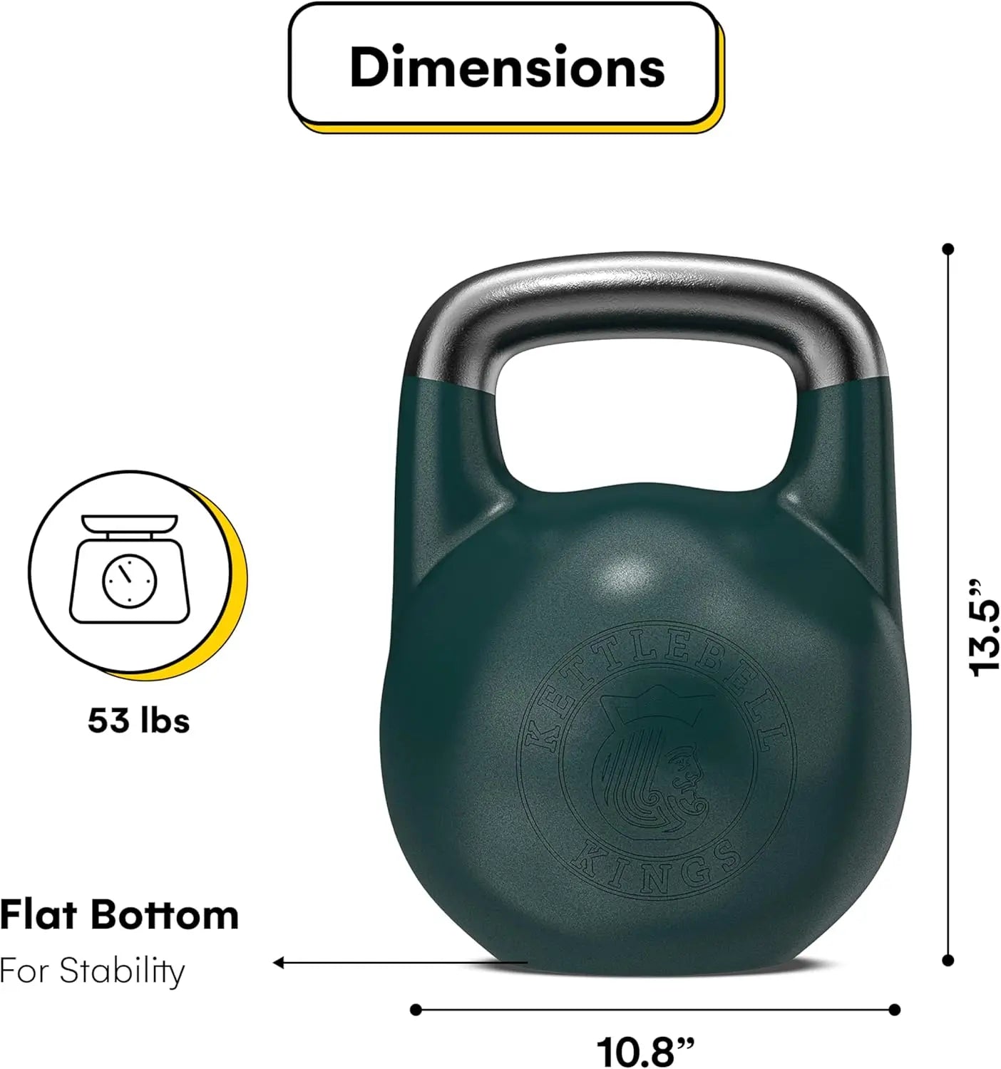 Competition Kettlebells Weight (35mm handle) 8-34 KG | Hand weights Workout Gym Equipment & Strength training sets for Women & M