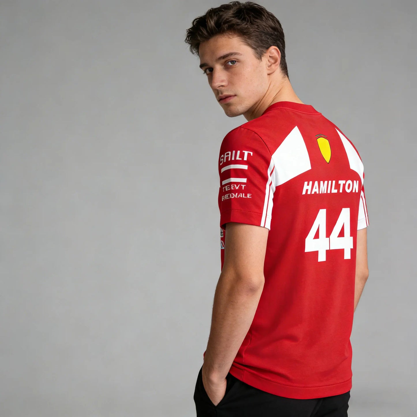 F1 Racing Outdoor Extreme Sports Quick Drying T-shirt HAMILTON 44 Driver Hot Selling Jersey Oversized Short Ssleeved Men's Shirt