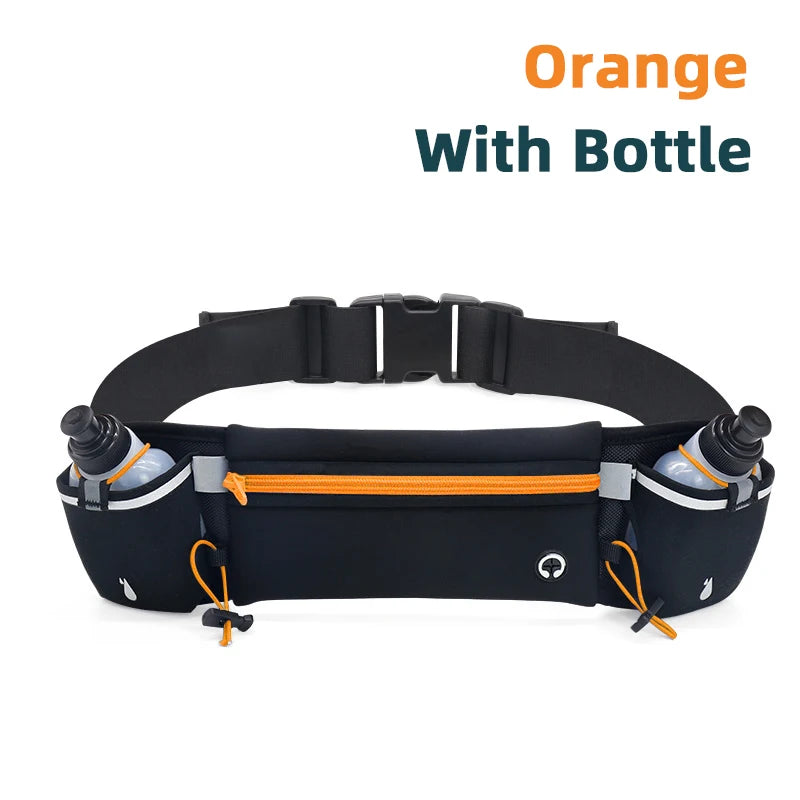 Marathon Trail Running Waist Pack For Phone Water Bottle Sports Fanny Pack Fitness Dual Pocket Running Belt Waist Bag Men Women