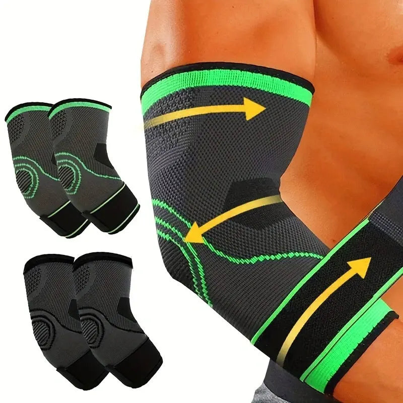 1PC Elbow Brace for Tennis, Elbow Compression Sleeve, Tennis Elbow Brace for Women and Men,Adjustable Strap (S/M/L)