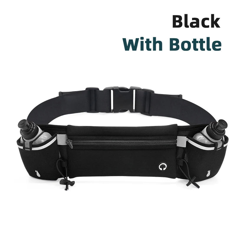 Marathon Trail Running Waist Pack For Phone Water Bottle Sports Fanny Pack Fitness Dual Pocket Running Belt Waist Bag Men Women
