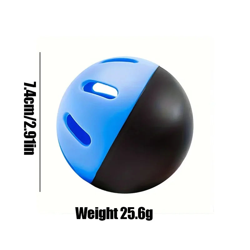 12 Pcs Baseball Soft Practice Balls Perforated Training Balls 2.91 Inches (74mm) For Outdoor Training Eva Hollow Ball Hole Ball