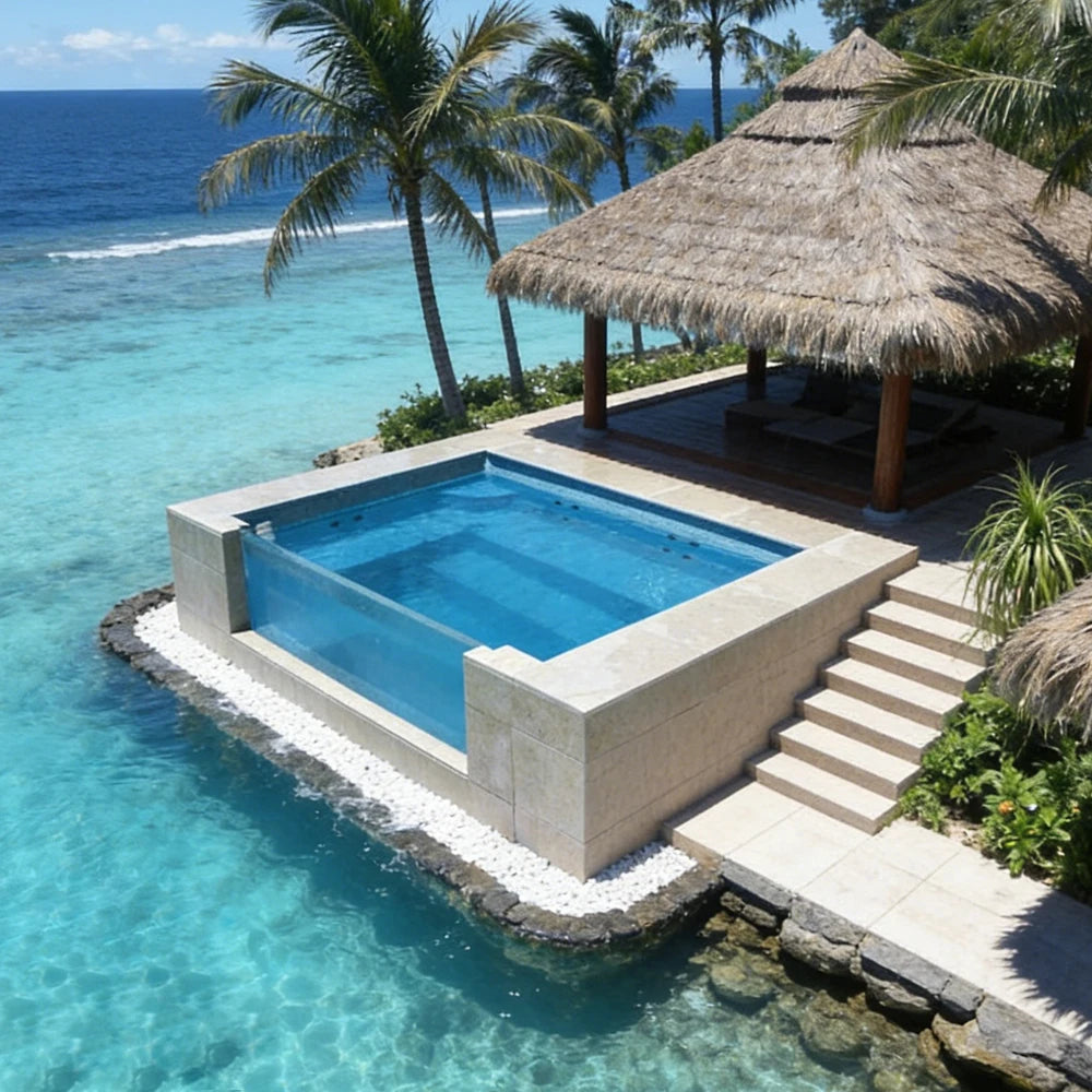In The Swim Pool Supplies Fiberglass Swimming Pool Outdoor Above Ground Pools Swimming Outdoor 5 Feet Deep Sea Pool