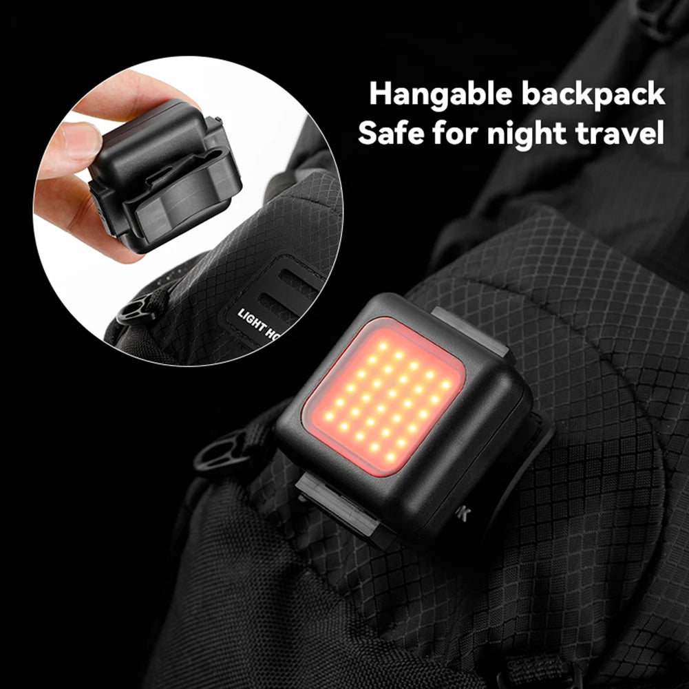 Bicycle Light Set Type-C Charging Headlight Taillights Easy to Install 3 Lighting Modes MTB Bike Front Rear Light Warning Set