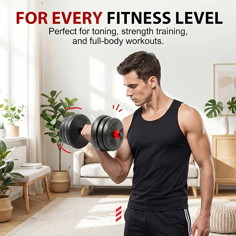 Adjustable 44Lb Dumbbell Set, Free Weights, 3-In-1 Weight System, Compact Home Exercise Gear, Perfect for Total Body Workouts, Strength Training, And Fitness for Both Men And Women