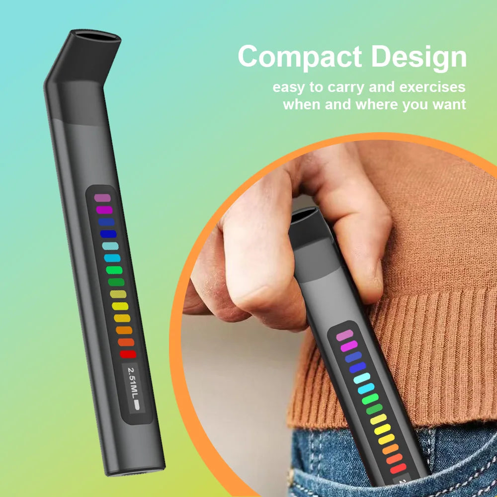 Portable Electronic Breathing Trainer Tester, Running, Mountaineering, Fitness, Yoga and Other Aerobic Exercise