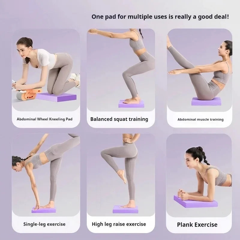 Large Yoga Balance Mat Non Slip Thick Yoga Mat Accessories for Yoga and Pilates Core Balance and Strength Stability Training