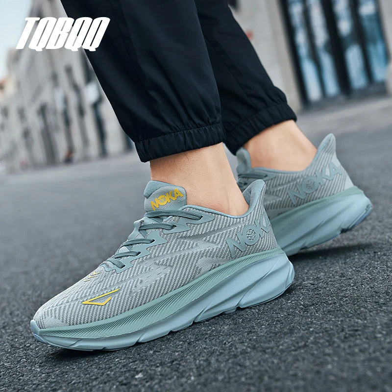 Men's Running Shoes Lightweight Breathable Mesh Workout Gym Training Jogging Sneakers Comfortable Shock Absorbing Walking Shoes