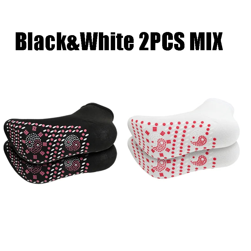 1-10pairs Tourmaline Self-Heating Socks Winter Warm Thermal Health Care Socks Floor Socks Absorption Deodorant  Warm Socks