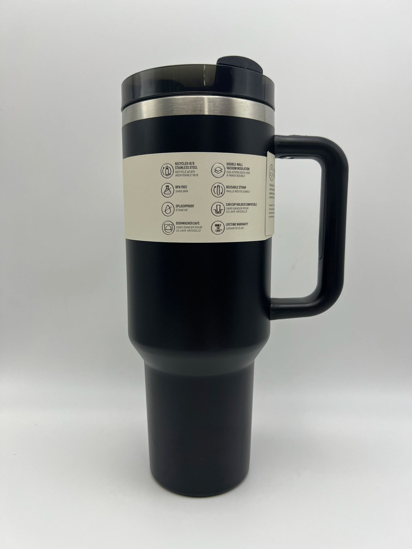 Popular 40oz stainless steel handle thermos, keeps drinks hot or cold for outdoor, office, and sports activities.