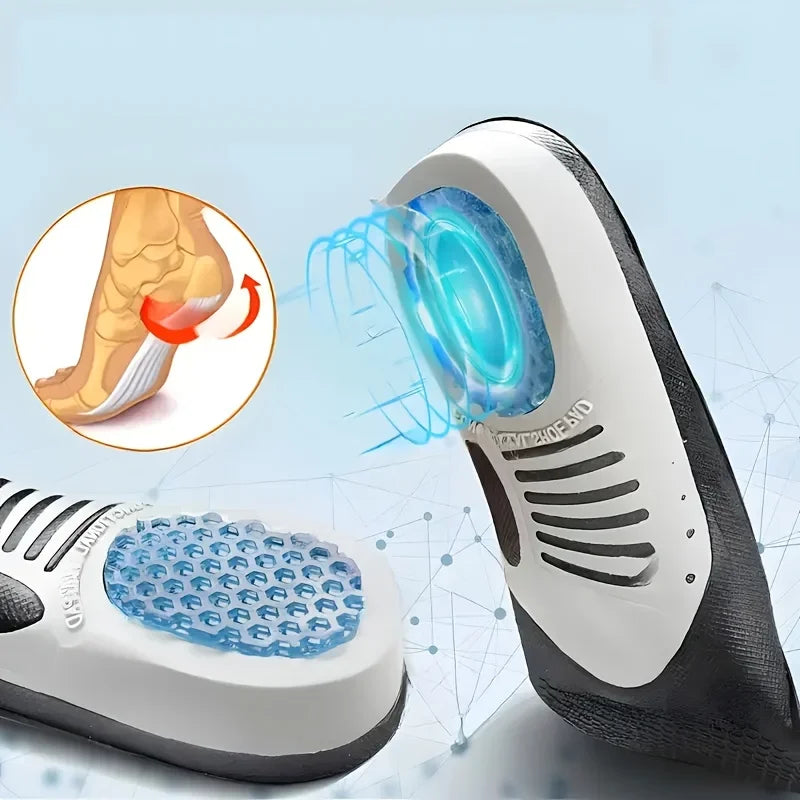 1 Pair Plantar Fasciitis Orthotic Shoe Inserts Arch Support Gel Comfort Shoe Insoles Athletic Running Insoles For Women And Men