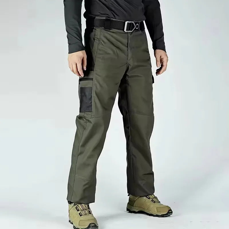 Multi-pocket Work Pants Men Waterproof Straight-leg Cargo Pants Outdoors Wear-resistant Hiking Casual Pants Spring Male Joggers